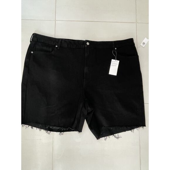 Old Navy Shorts Jean Denim Cut Off High Rise OG Straight - Picture 1 of 8